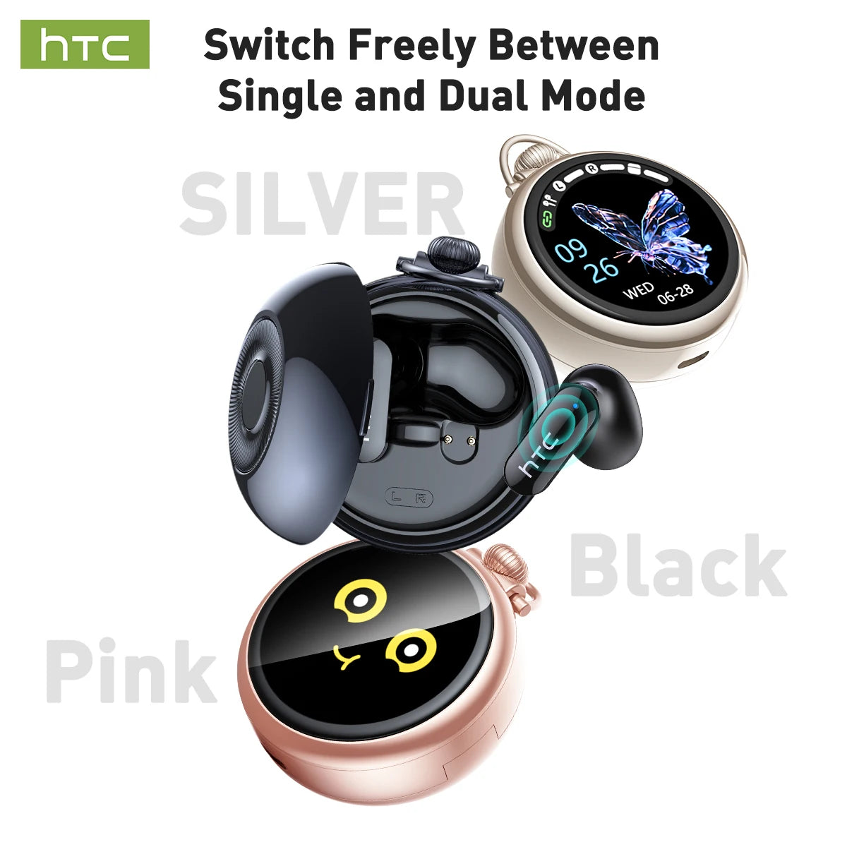 Ai Translation Smart Assistant HTC NE71 Wireless Bluetooth Earphones Headphones Full HD LCD Display Headset Music Sports Earbuds