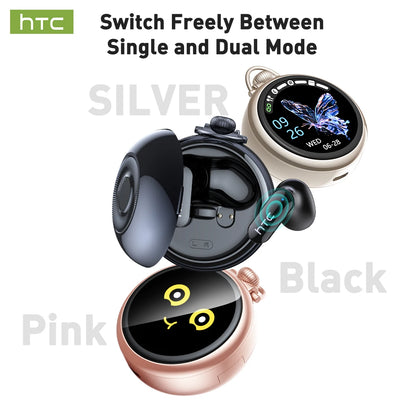 Ai Translation Smart Assistant HTC NE71 Wireless Bluetooth Earphones Headphones Full HD LCD Display Headset Music Sports Earbuds