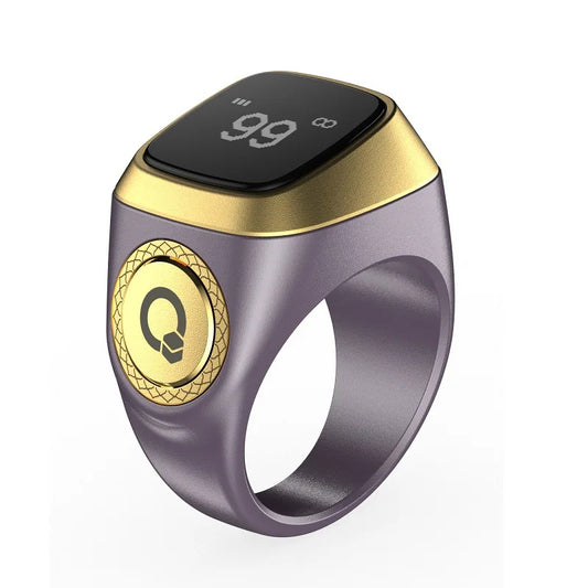 IQibla Smart Zikr Rings Tasbih Tally Intelligent Digital Counter for Muslims Praise 5 Prayer Time Electronic Vibration Reminder