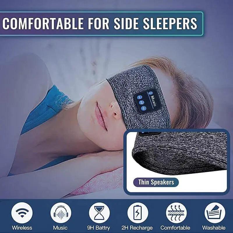 Wireless Bluetooth Eye Mask Headphones Sleep Headband for Relaxation and Meditation-4